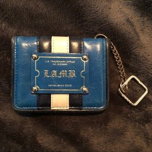 LAMB by Gwen Stefani blue cardholder wallet